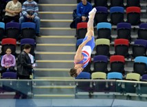 Bakıda batut gimnastikası üzrə FIG Dünya Kubokunun ilk yarış günü start götürüb. Azərbaycan, 5 mart, 2016